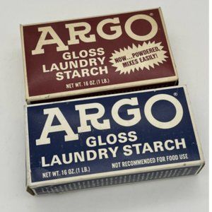 Brand New Red OR Blue Argo Gloss Laundry Starch 16oz